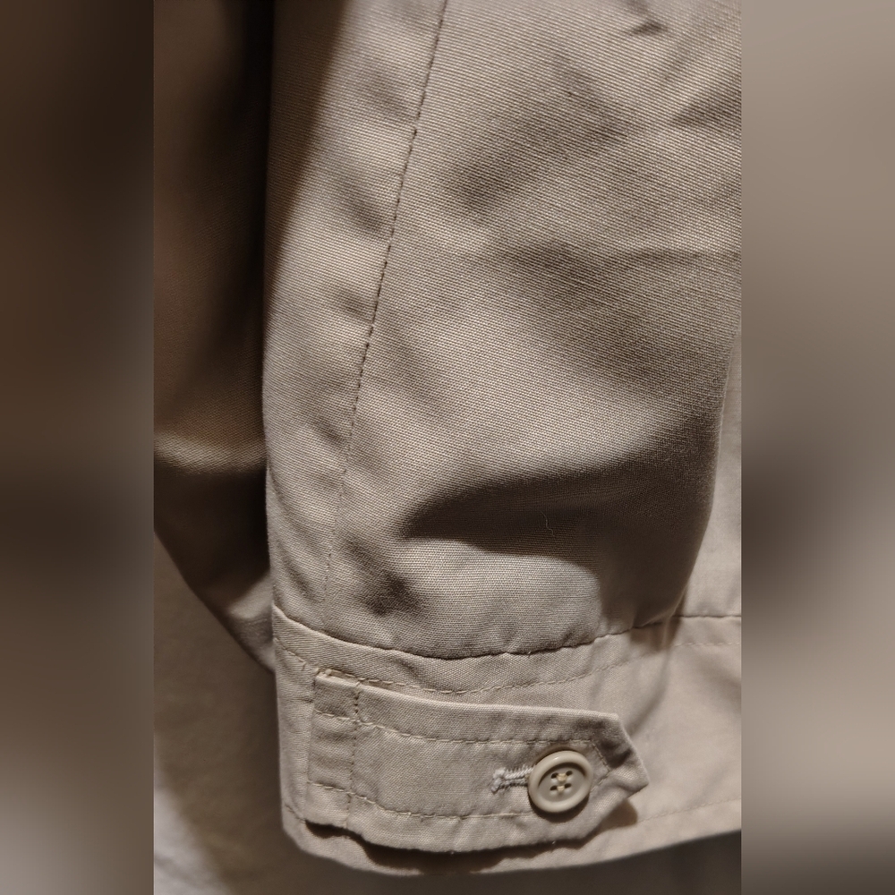 London Fog Vintage Men's Harrington Lightweight Beige Jacket Size 44 Reg - Picture 8 of 10